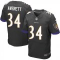 Wholesale Cheap Nike Ravens #34 Anthony Averett Black Alternate Men's Stitched NFL New Elite Jersey