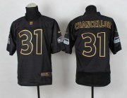 Wholesale Cheap Nike Seahawks #31 Kam Chancellor Black Gold No. Fashion Men's Stitched NFL Elite Jersey