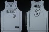 Wholesale Cheap Miami Heat #3 Dwyane Wade Revolution 30 Swingman White Big Color Jersey
