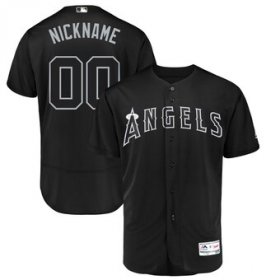 Wholesale Cheap Los Angeles Angels Majestic 2019 Players\' Weekend Flex Base Authentic Roster Custom Jersey Black