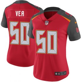 Wholesale Cheap Nike Buccaneers #50 Vita Vea Red Team Color Women\'s Stitched NFL Vapor Untouchable Limited Jersey