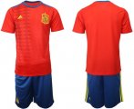Wholesale Cheap Spain Blank Home Soccer Country Jersey