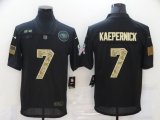 Wholesale Cheap Men's San Francisco 49ers #7 Colin Kaepernick Black Camo 2020 Salute To Service Stitched NFL Nike Limited Jersey