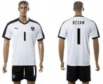 Wholesale Cheap Austria #1 Ozcan White Away Soccer Country Jersey