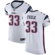Wholesale Cheap Nike Patriots #33 Kevin Faulk White Men's Stitched NFL Vapor Untouchable Elite Jersey