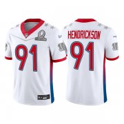 Wholesale Cheap Men's Cincinnati Bengals #91 Trey Hendrickson 2022 White AFC Pro Bowl Stitched Jersey