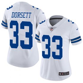 Wholesale Cheap Nike Cowboys #33 Tony Dorsett White Women\'s Stitched NFL Vapor Untouchable Limited Jersey