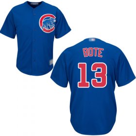 Wholesale Cheap Cubs #13 David Bote Blue New Cool Base Stitched MLB Jersey