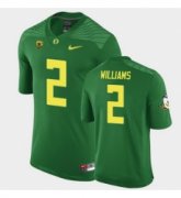 Wholesale Cheap Men Oregon Ducks Devon Williams Replica Green Game Football Jersey