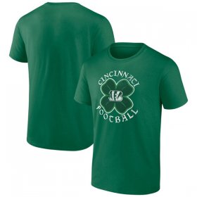 Wholesale Cheap Men\'s Cincinnati Bengals Kelly Green St. Patrick\'s Day Celtic T-Shirt