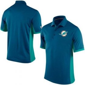 Wholesale Cheap Men\'s Nike NFL Miami Dolphins Navy Team Issue Performance Polo