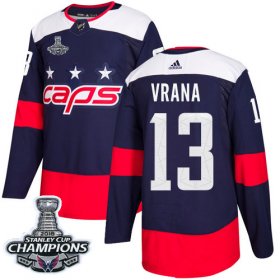 Wholesale Cheap Adidas Capitals #13 Jakub Vrana Navy Authentic 2018 Stadium Series Stanley Cup Final Champions Stitched NHL Jersey