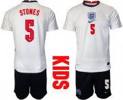 Wholesale Cheap 2021 European Cup England home Youth 5 soccer jerseys