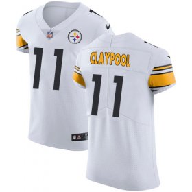 Wholesale Cheap Nike Steelers #11 Chase Claypool White Men\'s Stitched NFL New Elite Jersey