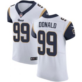 Wholesale Cheap Nike Rams #99 Aaron Donald White Men\'s Stitched NFL Vapor Untouchable Elite Jersey