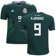 Wholesale Cheap Mexico #9 R.Jimenez Home Kid Soccer Country Jersey