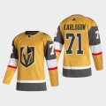 Cheap Vegas Golden Knights #71 William Karlsson Men's Adidas 2020-21 Authentic Player Alternate Stitched NHL Jersey Gold
