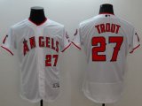 Wholesale Cheap Angels of Anaheim #27 Mike Trout White Flexbase Authentic Collection Stitched MLB Jersey