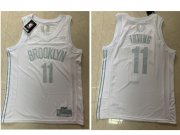 Wholesale Cheap Men's Brooklyn Nets #11 Kyrie Irving White 2020 MVP Nike Swingman Stitched NBA Jersey