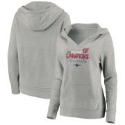 Wholesale Cheap Washington Nationals Majestic Women's 2019 World Series Champions Deuces Pullover Hoodie Gray