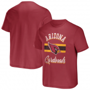 Wholesale Cheap Men's Arizona Cardinals Red x Darius Rucker Collection Stripe T-Shirt