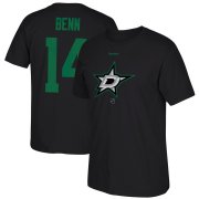 Wholesale Cheap Dallas Stars #14 Jamie Benn Reebok Center Ice TNT Reflect Logo Name & Number T-Shirt Black