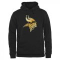 Wholesale Cheap Men's Minnesota Vikings Pro Line Black Gold Collection Pullover Hoodie