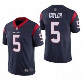 Wholesale Cheap Men\'s Houston Texans #5 Tyrod Taylor Navy Vapor Untouchable Limited Stitched Jersey