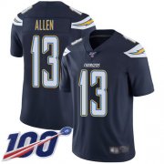 Wholesale Cheap Nike Chargers #13 Keenan Allen Navy Blue Team Color Men's Stitched NFL 100th Season Vapor Limited Jersey