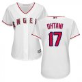 Wholesale Cheap Angels #17 Shohei Ohtani White Home Women's Stitched MLB Jersey