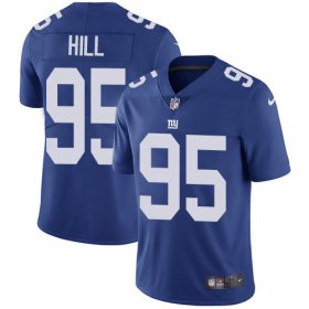 Wholesale Cheap Nike Giants #95 B.J. Hill Royal Blue Team Color Men\'s Stitched NFL Vapor Untouchable Limited Jersey