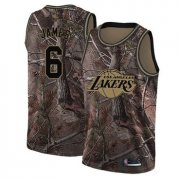 Wholesale Cheap Lakers #6 LeBron James Camo Basketball Swingman Realtree Collection Jersey