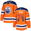 Wholesale Cheap Adidas Oilers #74 Ethan Bear Orange Home Authentic Drift Fashion Stitched NHL Jersey