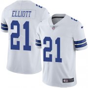 Wholesale Cheap Nike Cowboys #21 Ezekiel Elliott White Youth Stitched NFL Vapor Untouchable Limited Jersey