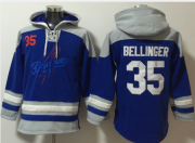 Wholesale Cheap Men's Los Angeles Dodgers #35 Cody Bellinger Blue Ageless Must Have Lace Up Pullover Hoodie