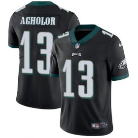 Wholesale Cheap Nike Eagles #13 Nelson Agholor Black Alternate Men\'s Stitched NFL Vapor Untouchable Limited Jersey