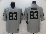 Wholesale Cheap Men's Las Vegas Raiders #83 Darren Waller Nike Gray Gridiron 2018 Vapor Untouchable NFL Gray Limited Jersey