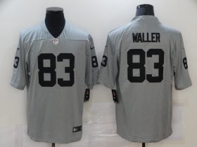 Wholesale Cheap Men\'s Las Vegas Raiders #83 Darren Waller Nike Gray Gridiron 2018 Vapor Untouchable NFL Gray Limited Jersey