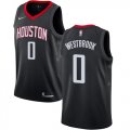 Wholesale Cheap Nike Rockets #0 Russell Westbrook Black NBA Swingman Statement Edition Jersey