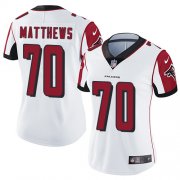 Wholesale Cheap Nike Falcons #70 Jake Matthews White Women's Stitched NFL Vapor Untouchable Limited Jersey