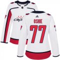 Wholesale Cheap Adidas Capitals #77 T.J. Oshie White Road Authentic Women's Stitched NHL Jersey