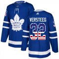 Wholesale Cheap Adidas Maple Leafs #32 Kris Versteeg Blue Home Authentic USA Flag Stitched NHL Jersey