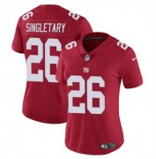 Cheap Women's New York Giants #26 Devin Singletary Red Vapor Stitched Jersey(Run Small)
