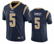 Wholesale Cheap Men's Los Angeles Rams #5 Jalen Ramsey Navy Vapor Untouchable Limited Stitched Jersey