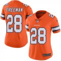 Wholesale Cheap Nike Broncos #28 Royce Freeman Orange Women's Stitched NFL Limited Rush Jersey