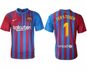 Wholesale Cheap Men 2021-2022 Club Barcelona home aaa version red 1 Nike Soccer Jersey