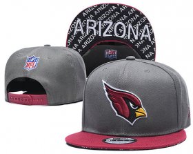 Wholesale Cheap Arizona Cardinals Team Logo Gray Red Adjustable Hat TX