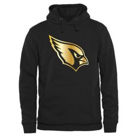Wholesale Cheap Men\'s Arizona Cardinals Pro Line Black Gold Collection Pullover Hoodie