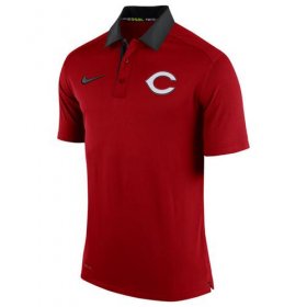 Wholesale Cheap Men\'s Cincinnati Reds Nike Red Authentic Collection Dri-FIT Elite Polo