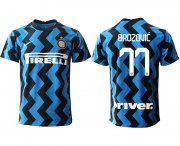 Wholesale Cheap Men 2020-2021 club Inter Milan home aaa versio 77 blue Soccer Jerseys